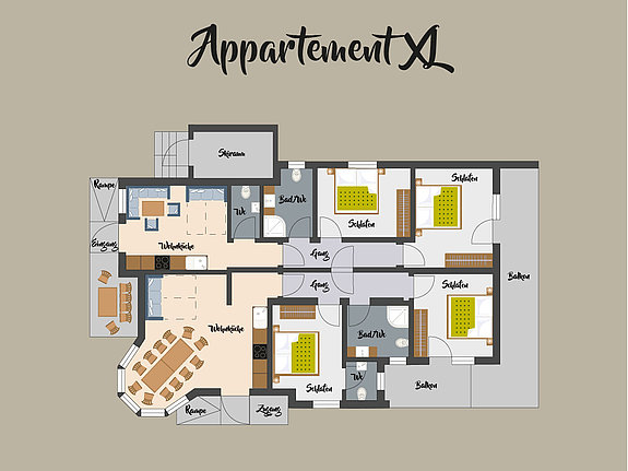 Appartement XL - Plan